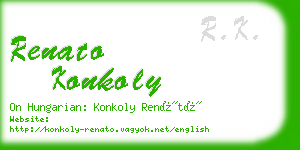 renato konkoly business card